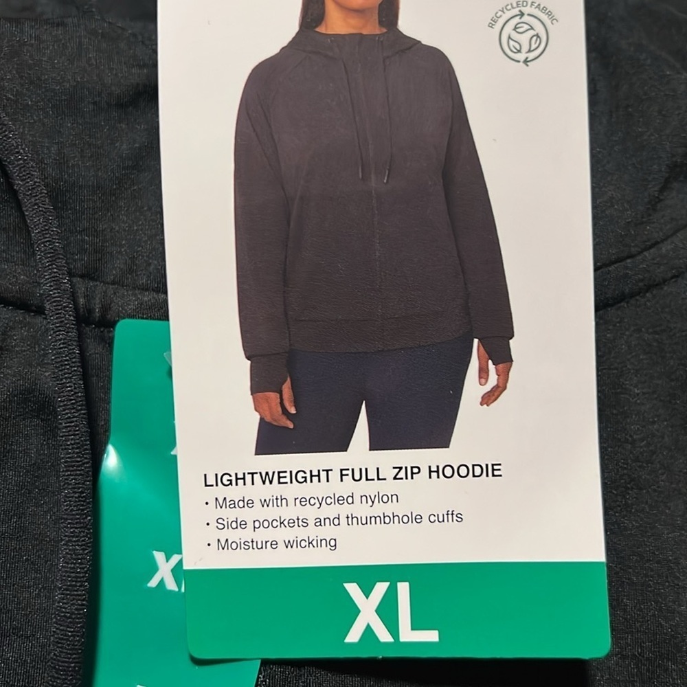 NWT Mondetta Women's Lightweight Full-Zip Hoodie - Picture 4 of 6